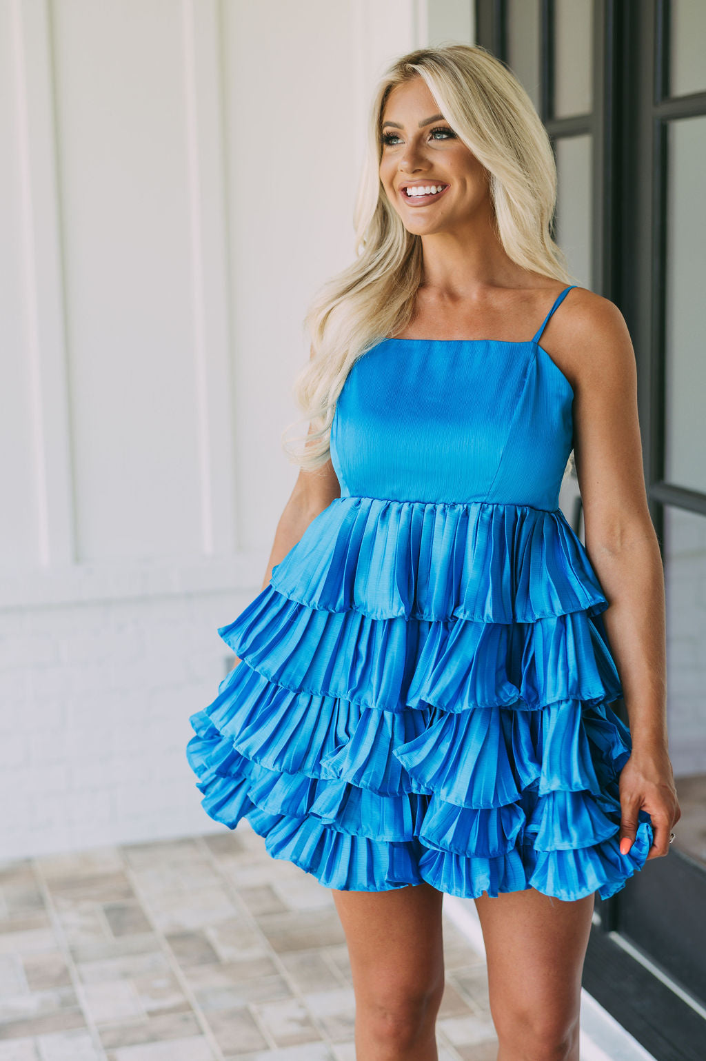 Lexi Tiered Pleated Dress