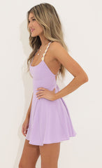 Flare Dress in Lilac