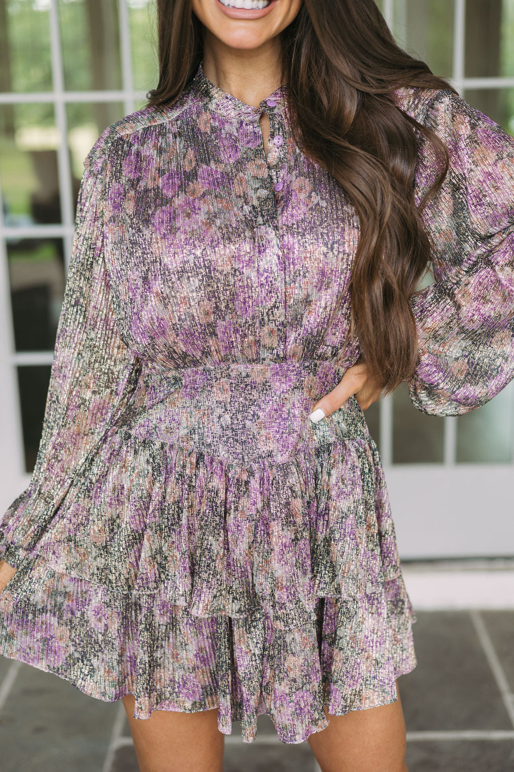 Ruffled Floral Dress