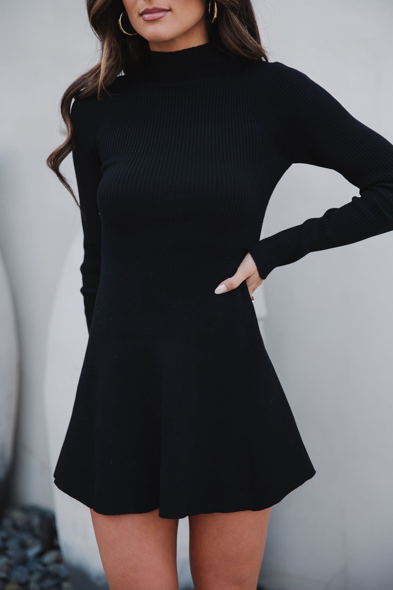 Jayde Sweater Knit DressBlack