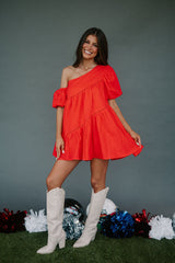 Reagan Dress-Red