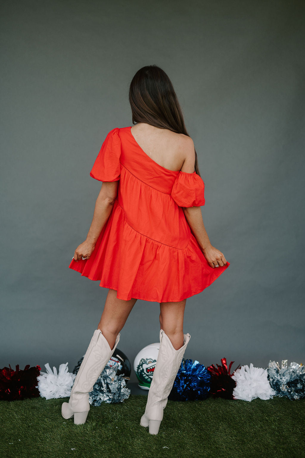 Reagan Dress-Red