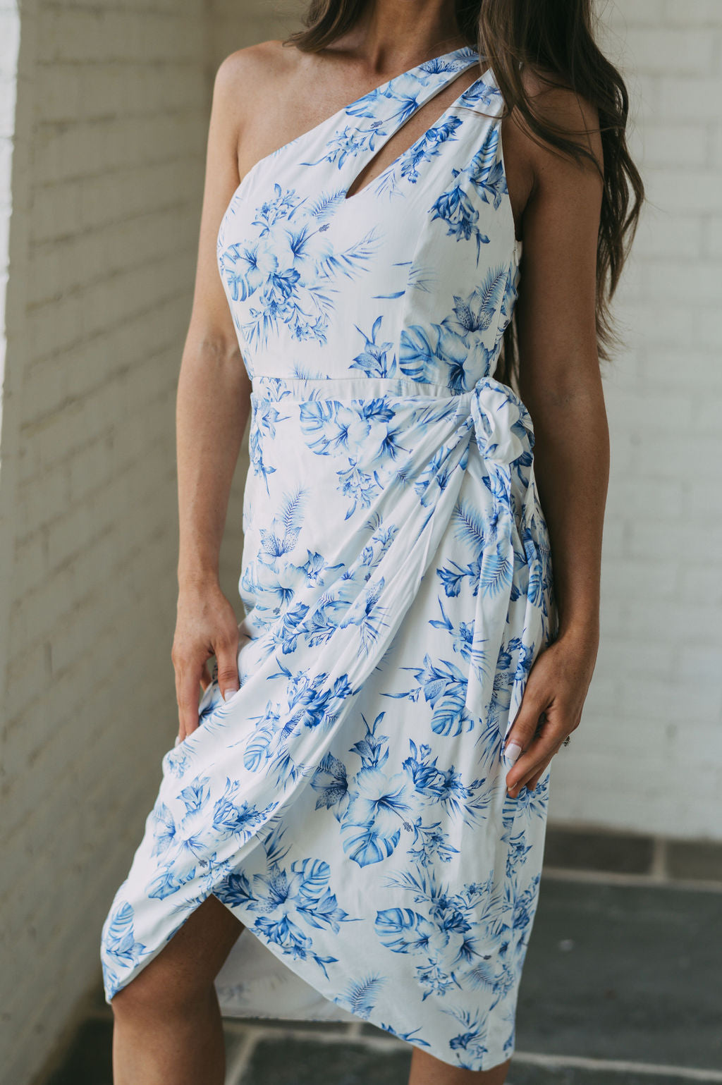 Floral Tulip Hem Midi Dress