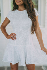 Sydney Ruffle DressWhite