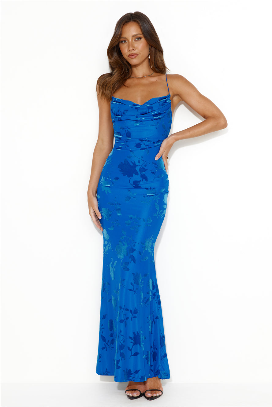 RUNAWAY Pretoria Maxi Dress Blue