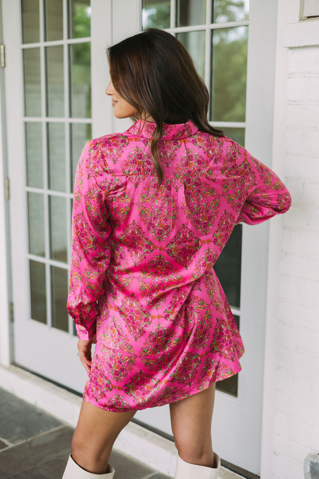 Floral Shirt Dress