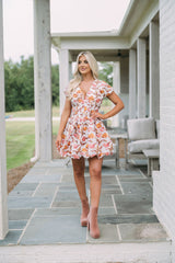 Fall Floral Bubble Dress