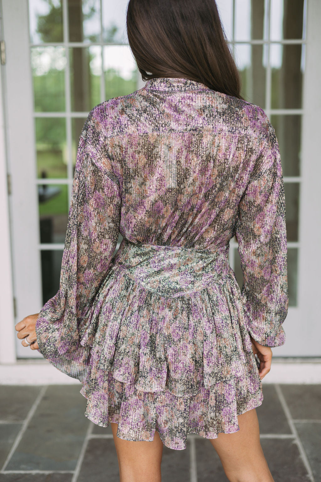 Ruffled Floral Dress