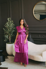 Magenta Haze Tiered Dress