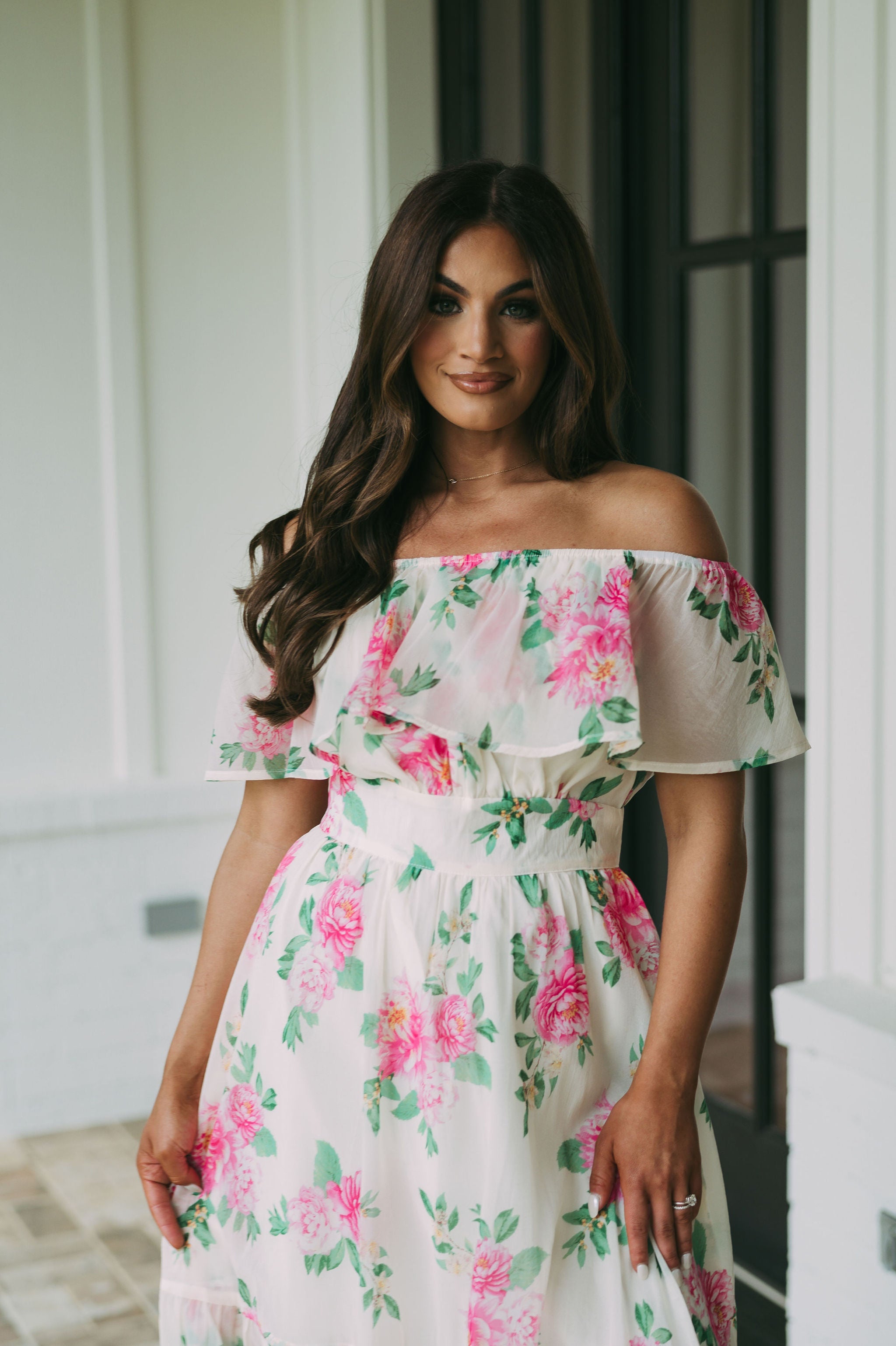 McRae OTS Floral Dress