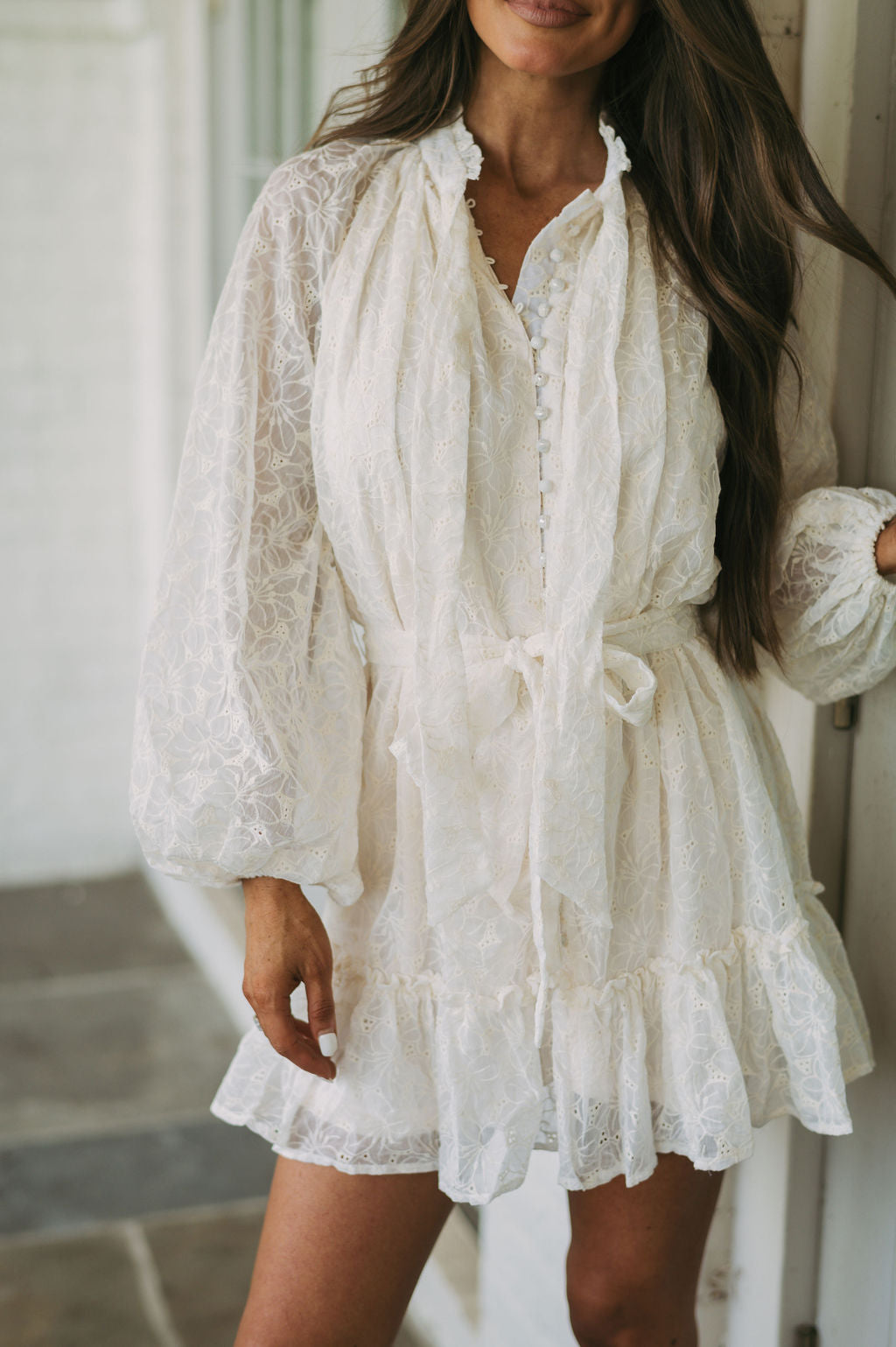 Dixie Lace Dress Cream