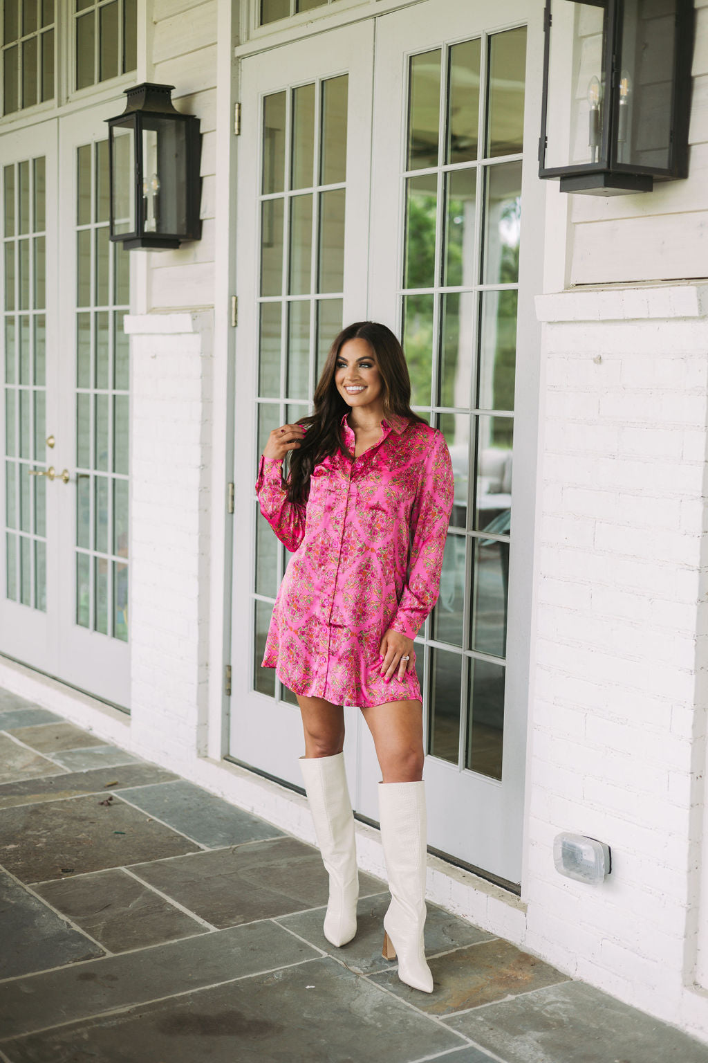 Floral Shirt Dress