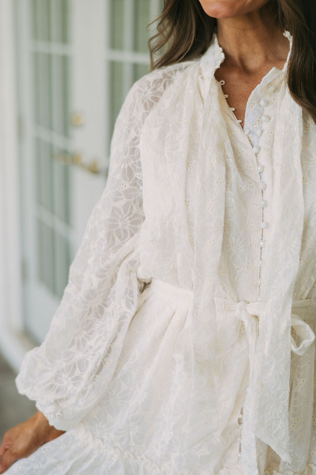 Dixie Lace Dress Cream