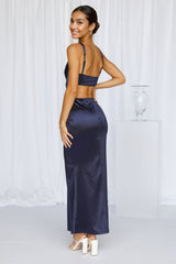 Sunset Views Midi Dress Dark Blue