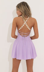 Flare Dress in Lilac