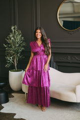 Magenta Haze Tiered Dress