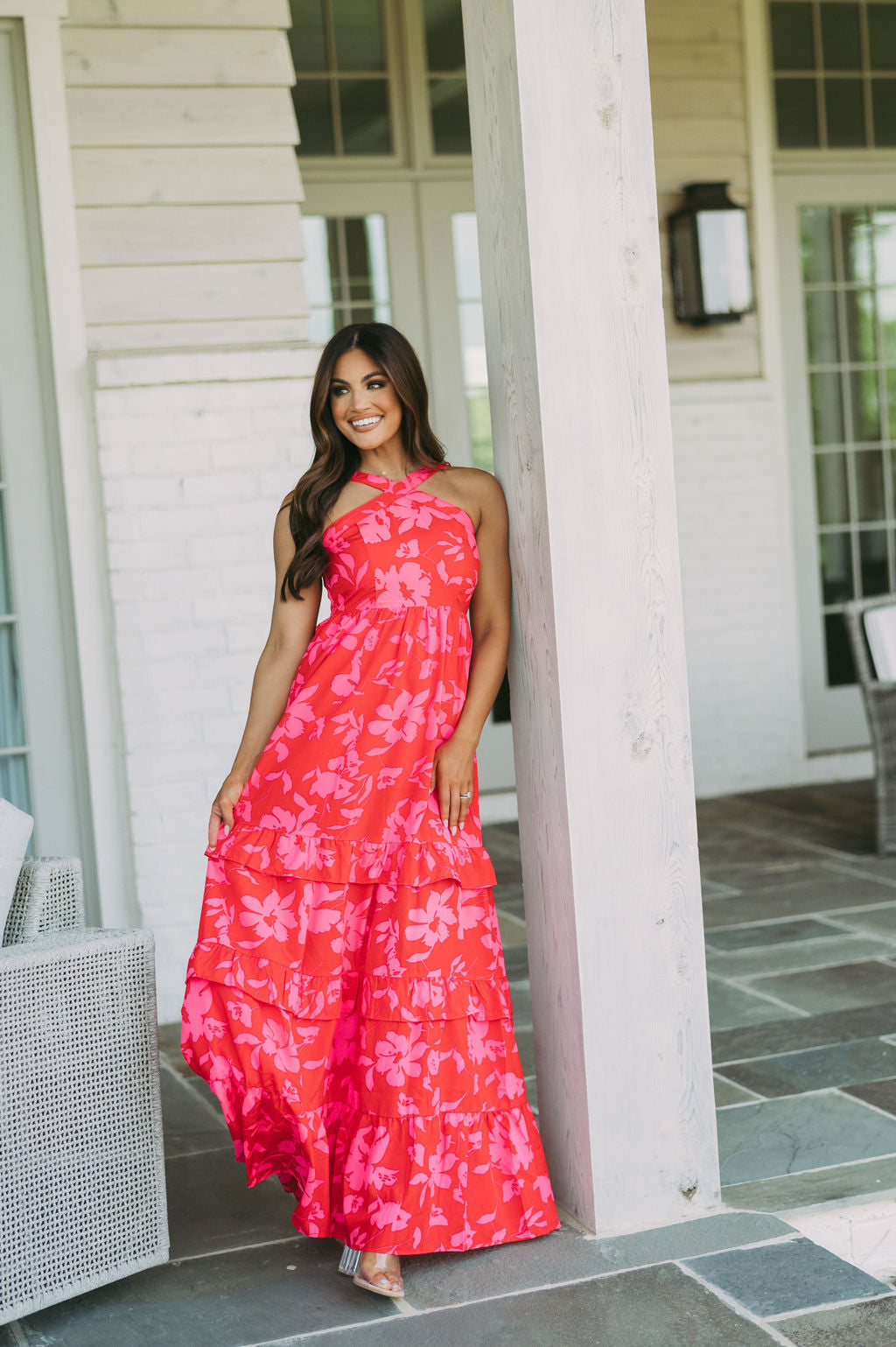 Tropics Halter Maxi Dress